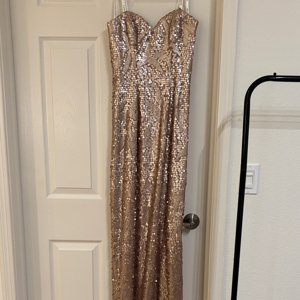 Sequin Strapless Dress from Melanie Harris/Rose Taft